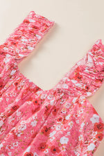Floral Print Ruffle Tiered Mini Dress