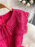 Lace Sleeveless A-Line Dress