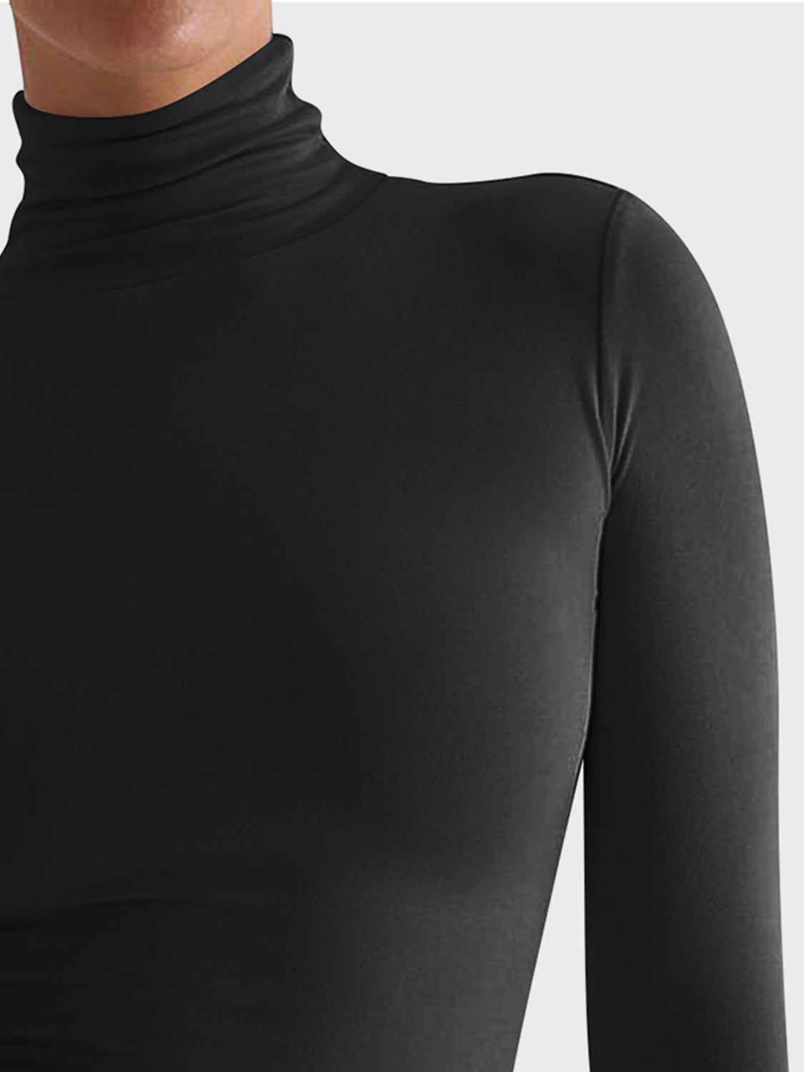 Lovelet Turtleneck Long Sleeve T-Shirt - Ladyez