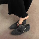 Elegant Block Heel Mary Jane Loafers