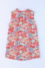 Floral Mock Neck Tank Top