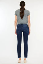 Kancan High-Rise Slim Fit Raw Hem Ankle Jeans - Ladyez