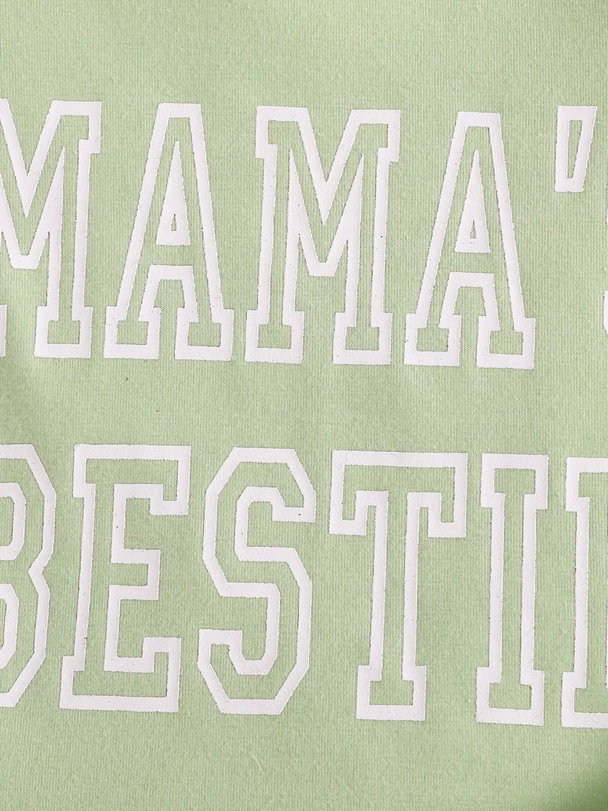Children's Letter Round Neck Tee and Shorts Set