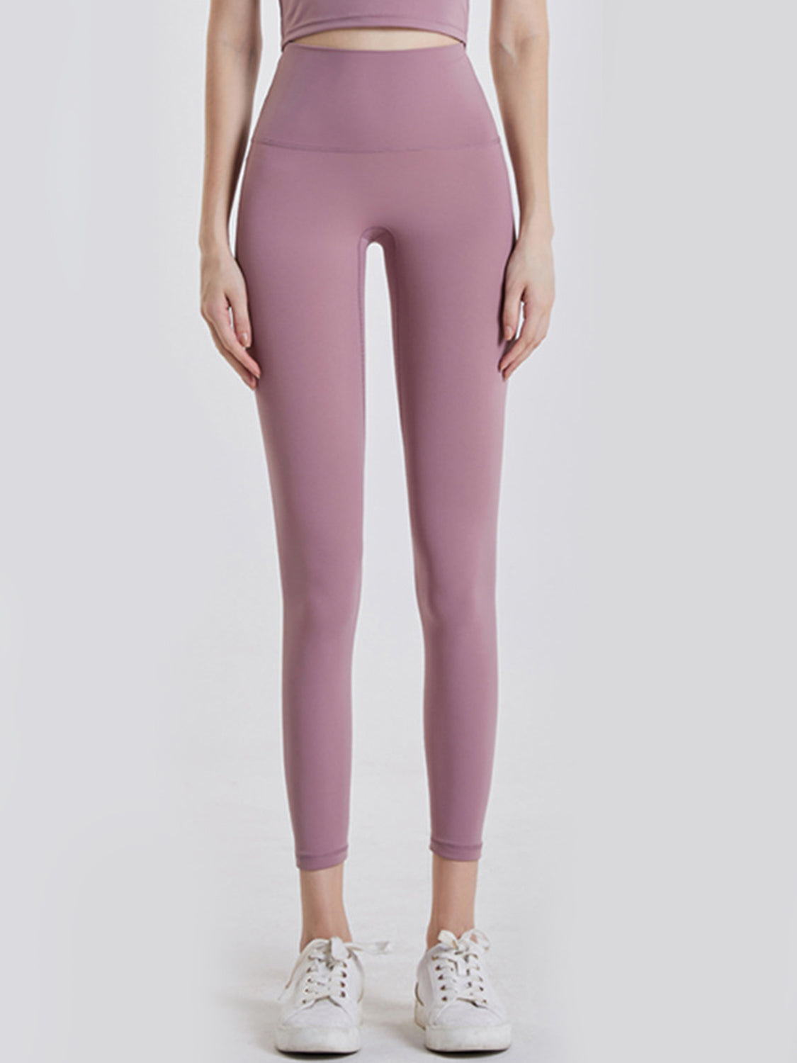 Wide Waistband Sports Leggings - Ladyez