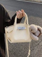 Top Handle Leather Crossbody Bag