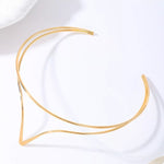 Double Layer V-Shaped Choker Necklace