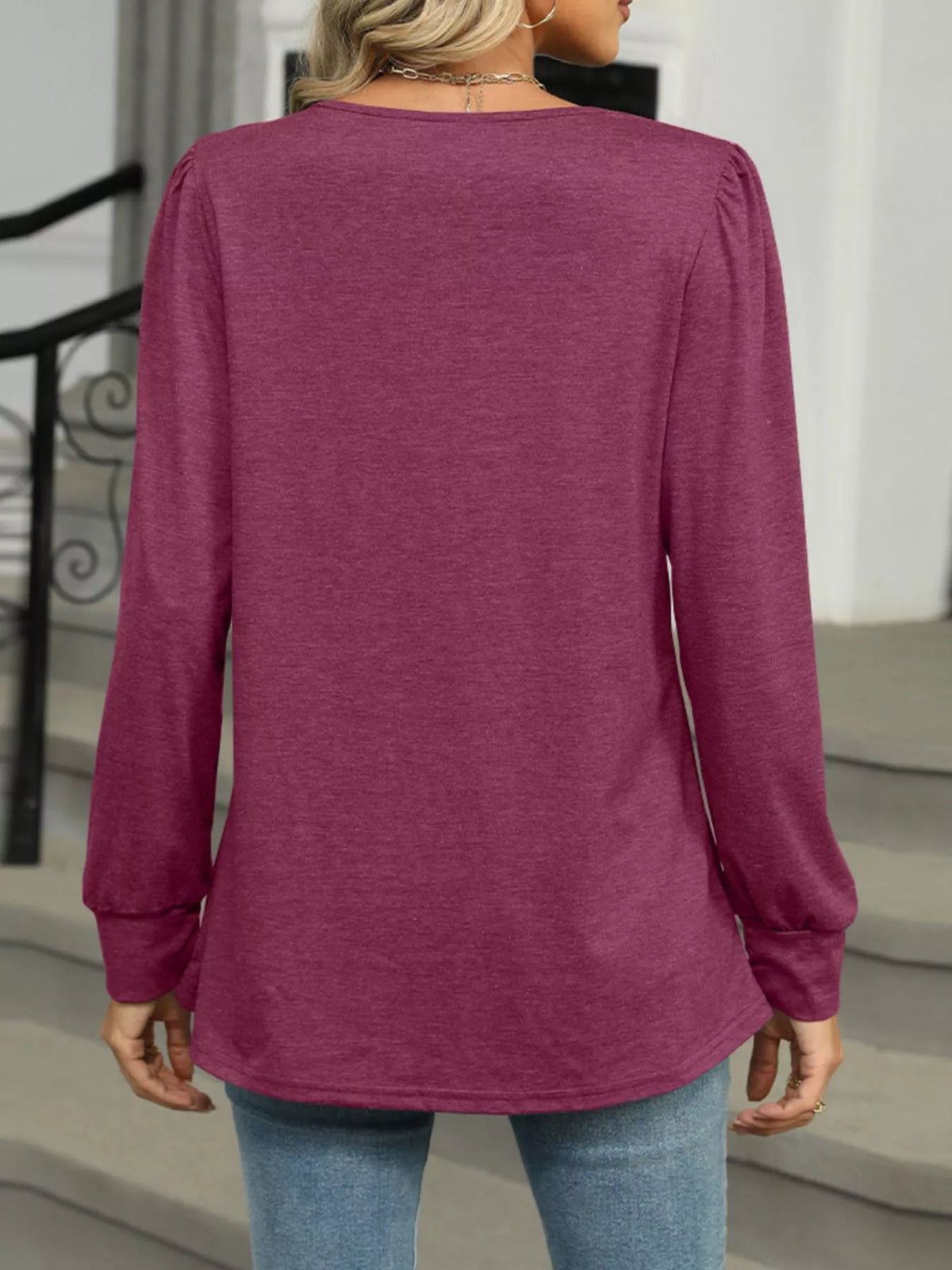 Long Sleeve Round Neck T-Shirt