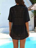 Openwork Open Front Cardigan
