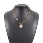 18K Gold-Plated Heart Pendant Necklace