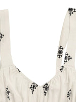 Printed Wide Strap Midi Dress
