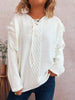 Raw Hem Lace Up Front Sweater