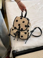 Polka Dot Backpack Bag