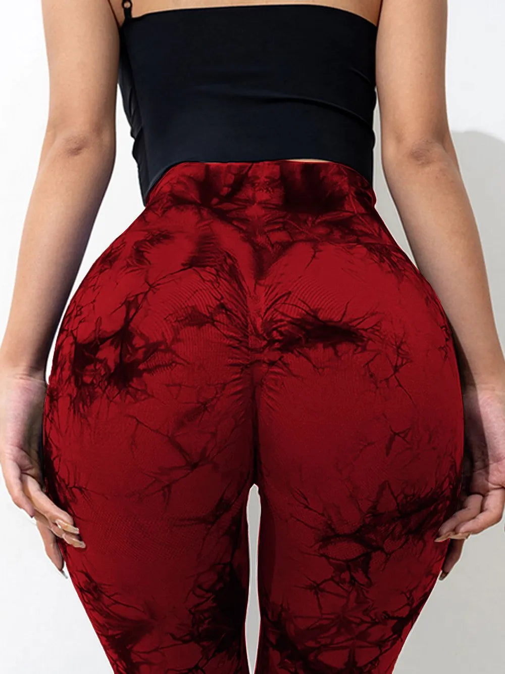 Tie-Dye High Waist Active Leggings - Ladyez