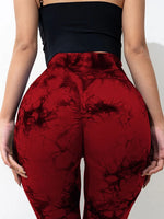 Tie-Dye High Waist Active Leggings - Ladyez