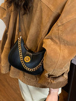 Chain Accent Shoulder Bag