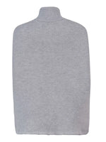 Chunky Cable Knit Turtleneck Poncho Cover Up