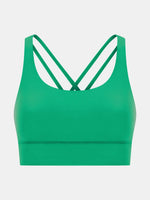 Millennia Crisscross Scoop Neck Active Tank - Ladyez