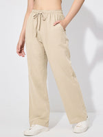 Drawstring Wide Leg Pants