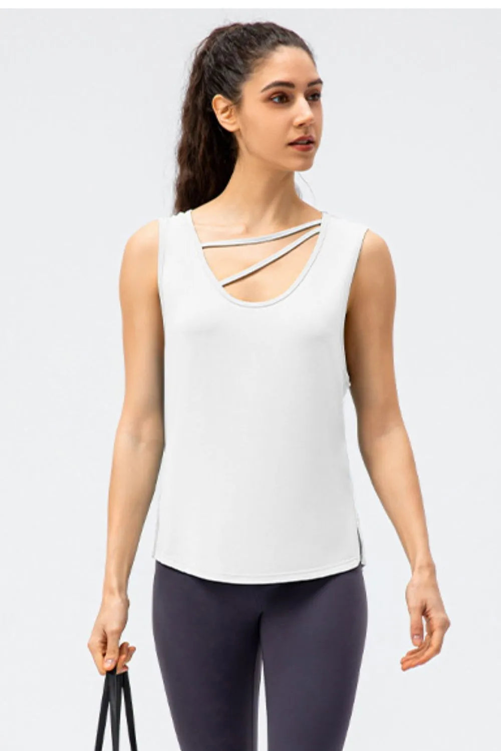 Cutout Reversible Active Tank - Ladyez