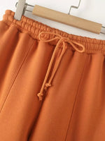Zip Up Top and Drawstring Pants Two-Piece Set