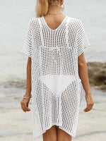 Side Tied V-Neck Cover-Up - Ladyez