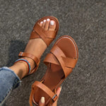 Criss-Cross Ankle Strap Summer Sandals