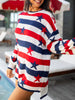 Stars and Stripes Long Sleeve Sweater