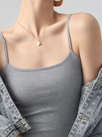 Ribbed Scoop Neck Cami Top - Ladyez