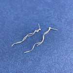 925 Sterling Silver Wave Earrings