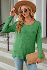 Round Neck Long Sleeve T-Shirt