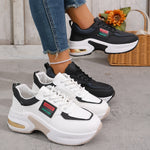 Round Toe Lace Up Sneakers