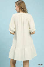 Umgee Cotton Gauze Mini Dress