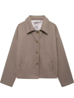 Button-Up Dropped Shoulder Outerwear