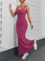 Ribbed Maxi Tank Dress - Ladyez