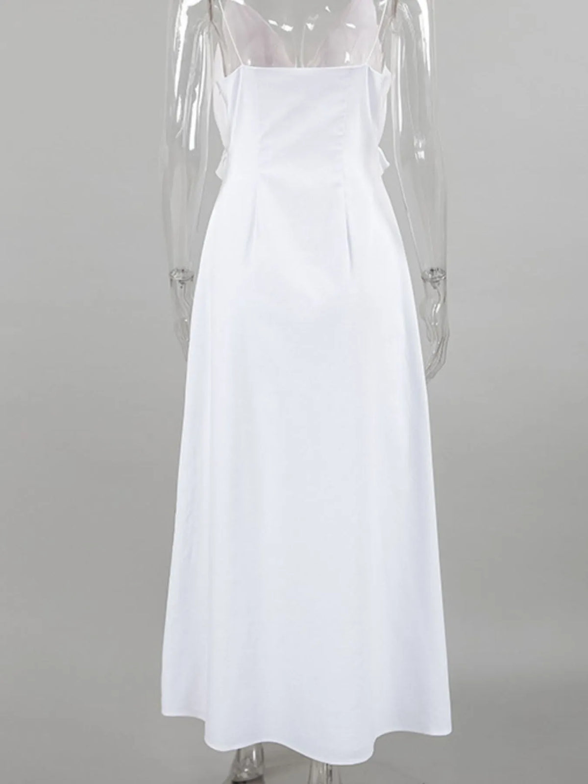 Ruffled V-Neck Maxi Dress - Ladyez