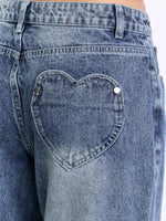 Pocketed Wide leg Jeans