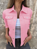 Button Front Closure Denim Jacket