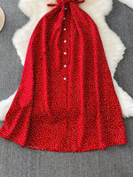 Polka Dot Button-Down Dress