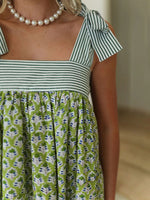 Printed Tie Shoulder Mini Cami Dress - Ladyez