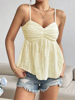 Textured Sweetheart Neck Cami