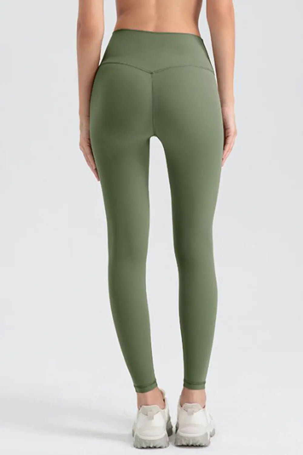 Wide Waistband Sport Leggings - Ladyez