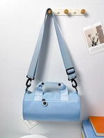 Adjustable Strap Barrel Crossbody Bag