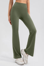 High Waist Straight Active Pants - Ladyez