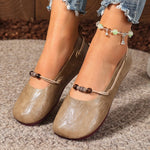 Round Toe Flats Slip-Ons