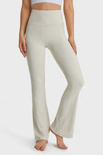 Millennia Elastic Waist Flare Yoga Pants - Ladyez