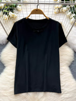 Short Sleeve T-Shirt and Denim Overall Dress Set