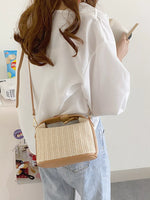 Woven Straw Crossbody Bag
