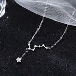 925 Sterling Silver Zircon Star Necklace