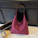 Solid Color Shoulder Bag