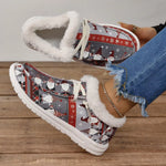 Christmas Round Toe Loafers